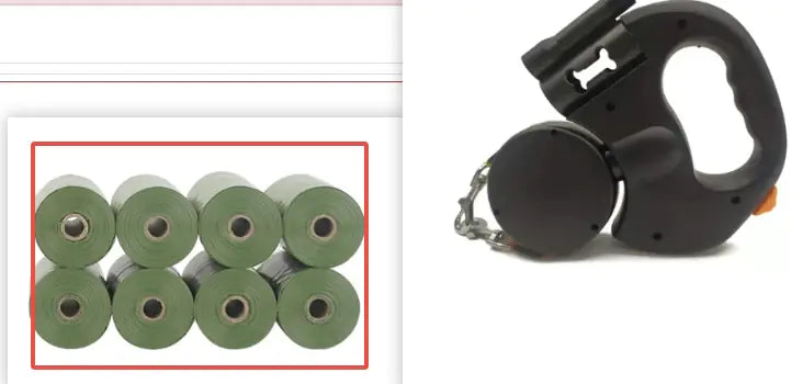 Retractable Dual Dog Leash with Reflective Feature and Flashlight