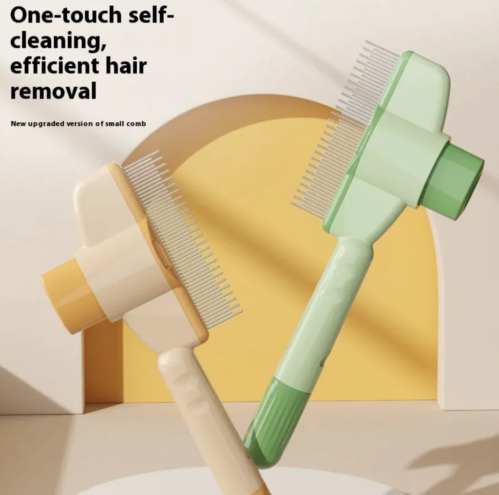Self-Cleaning Pet Grooming Comb