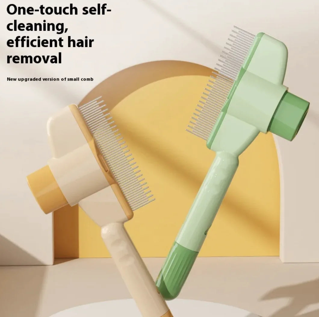Self-Cleaning Pet Grooming Comb