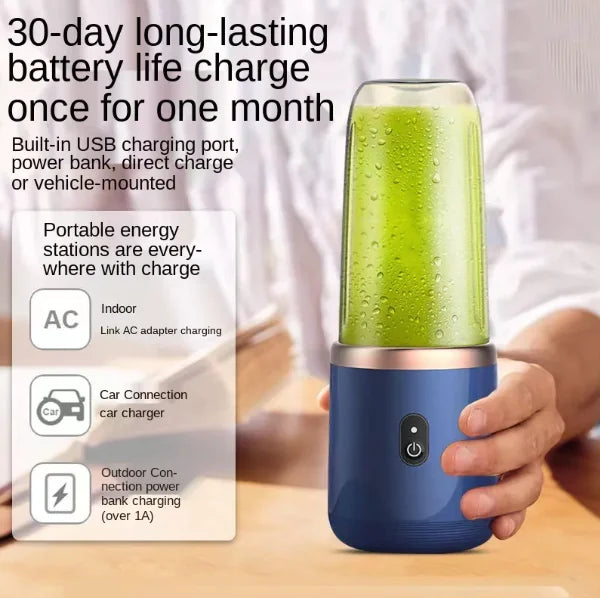 6-Blade Portable Mini USB Blender