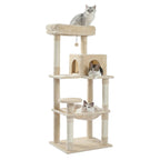 Multi-Level Cat Tree For Cats With Cozy Perches Stable Cat Climbing Frame Cat Scratch Board Toys Cat Furniture