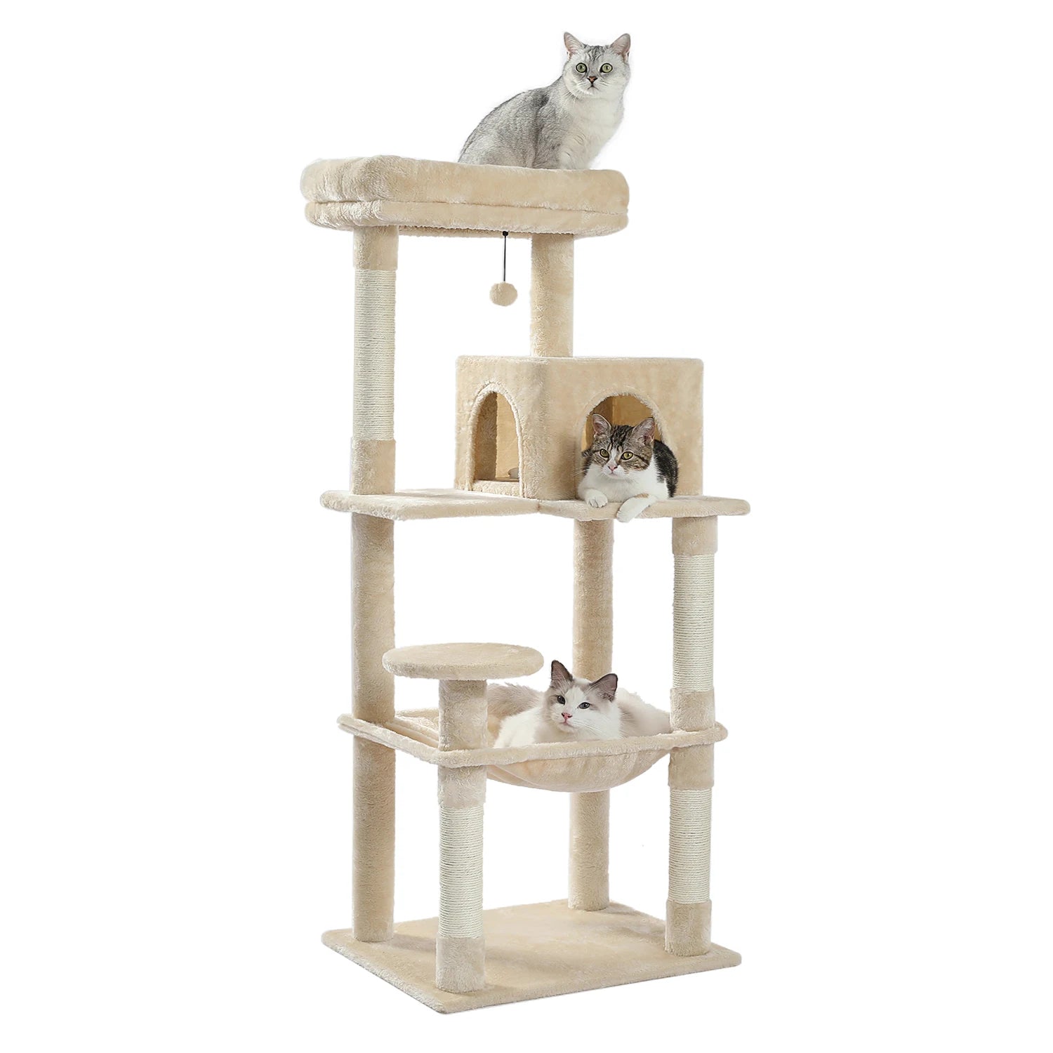 Multi-Level Cat Tree For Cats With Cozy Perches Stable Cat Climbing Frame Cat Scratch Board Toys Cat Furniture