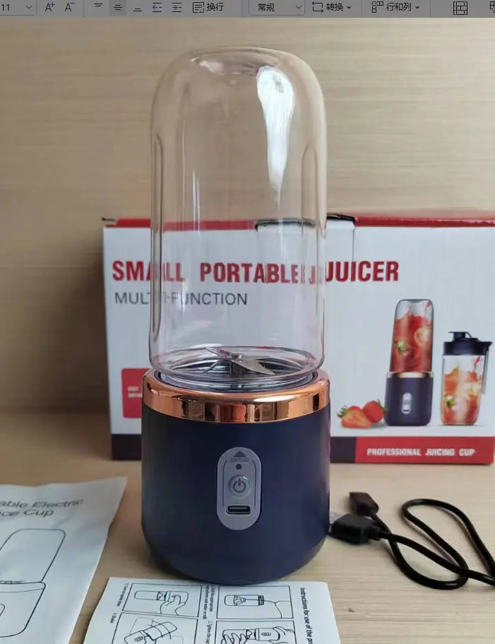 6-Blade Portable Mini USB Blender
