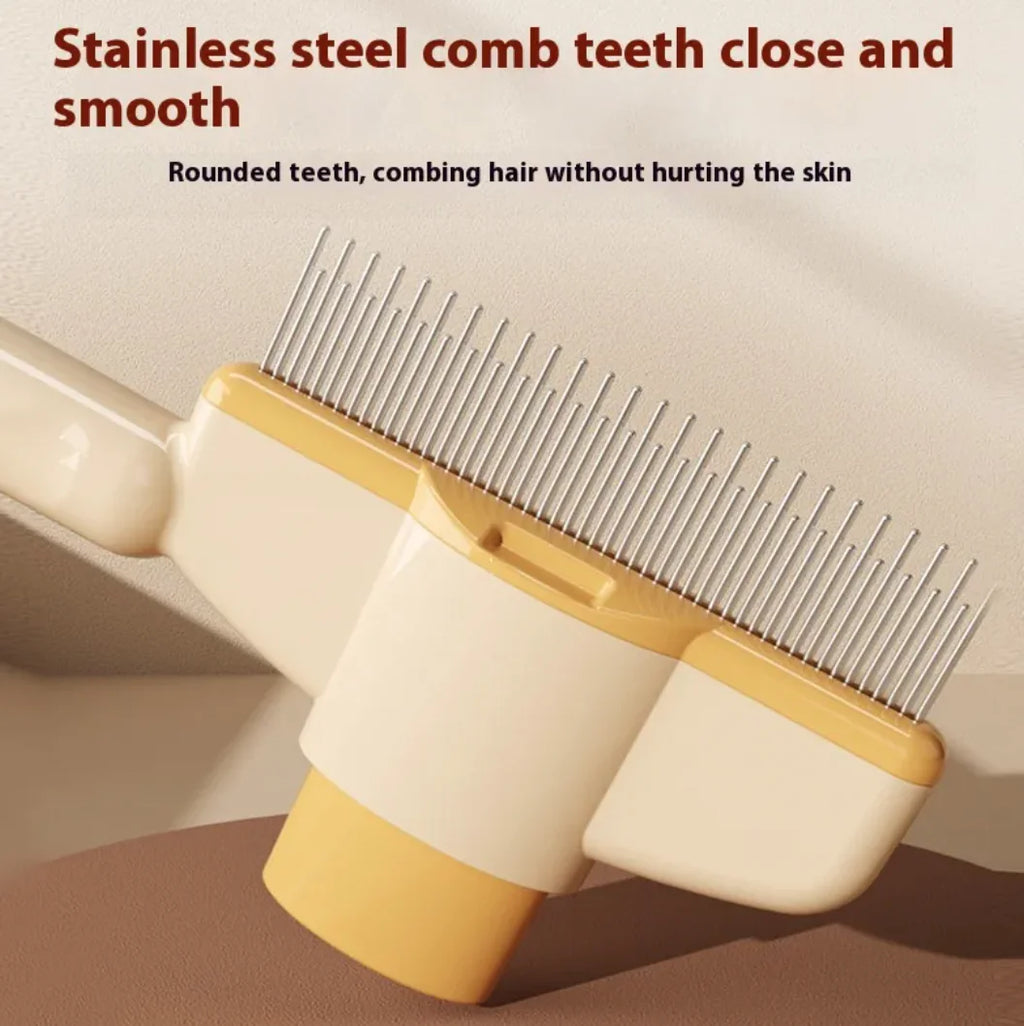 Self-Cleaning Pet Grooming Comb