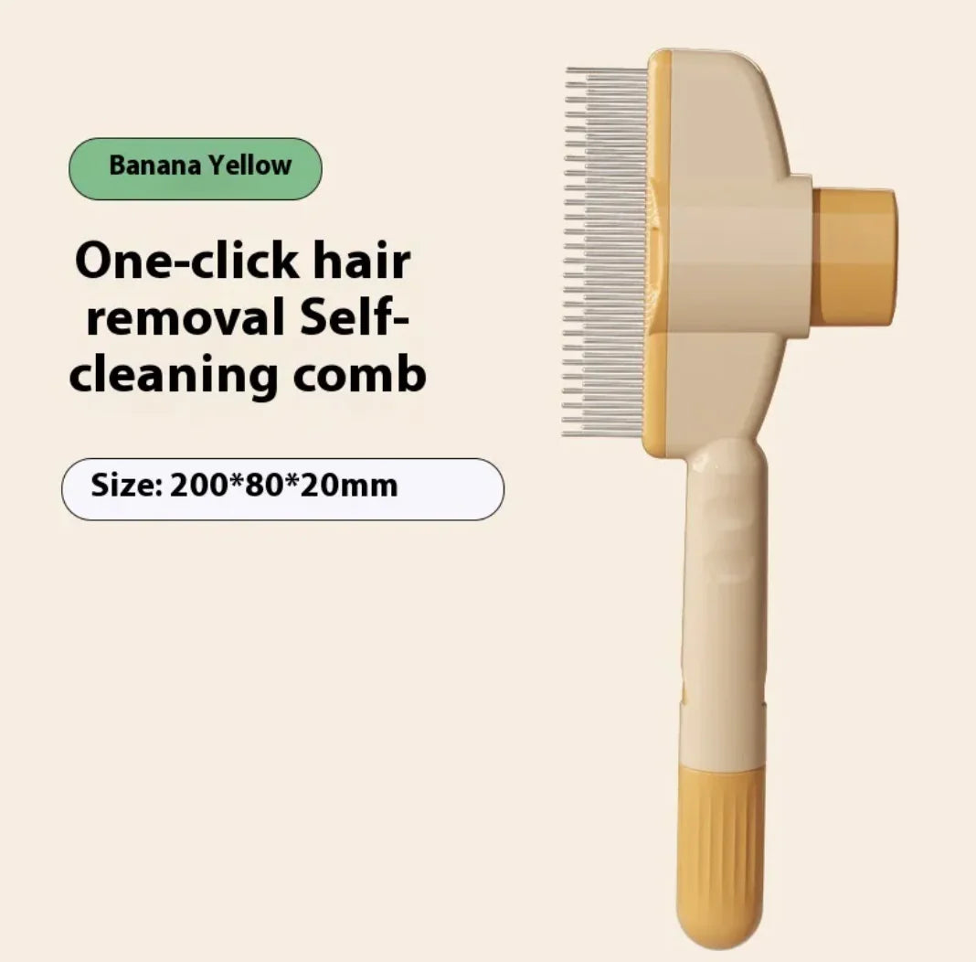 Self-Cleaning Pet Grooming Comb